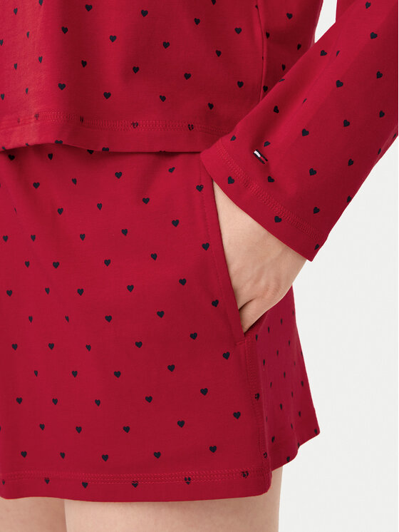Tommy Hilfiger Tommy Hilfiger Pigiama UW0UW05649 Rosso Relaxed Fit