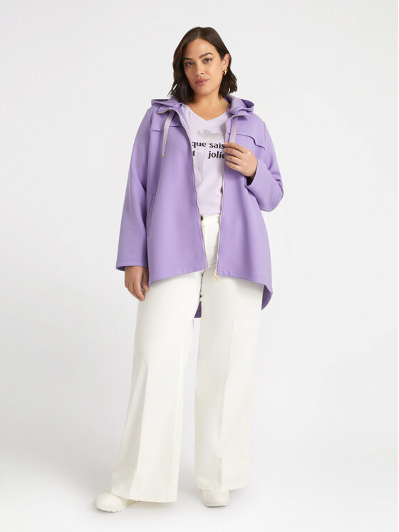 Fiorella Rubino Fiorella Rubino Cappotto F412T001301N009 Viola A-Line Fit