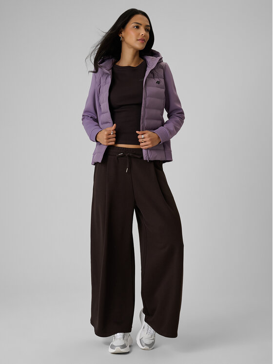 4F 4F Kurtka puchowa EVERYDAY ACTIVE Fioletowy Slim Fit