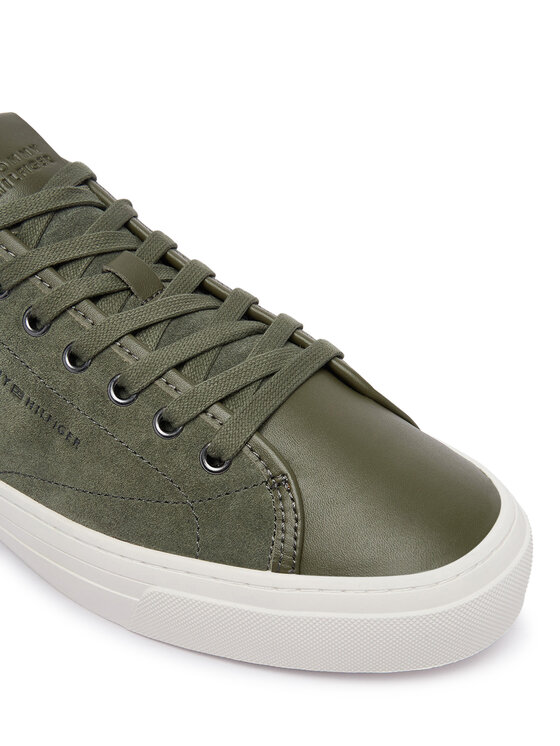 Tommy Hilfiger Tommy Hilfiger Sneakersy Dress Casual Mix FM0FM05993 Kaki