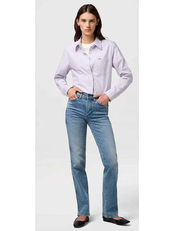 Wrangler Wrangler Jeansy Straight 658 Niebieski Straight Fit