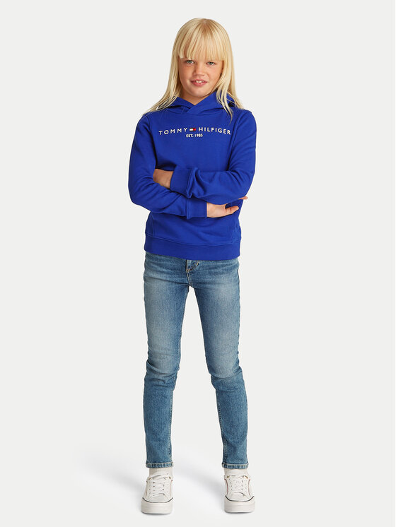 Tommy Hilfiger Tommy Hilfiger Суитшърт Essential KS0KS00205 S Син Regular Fit