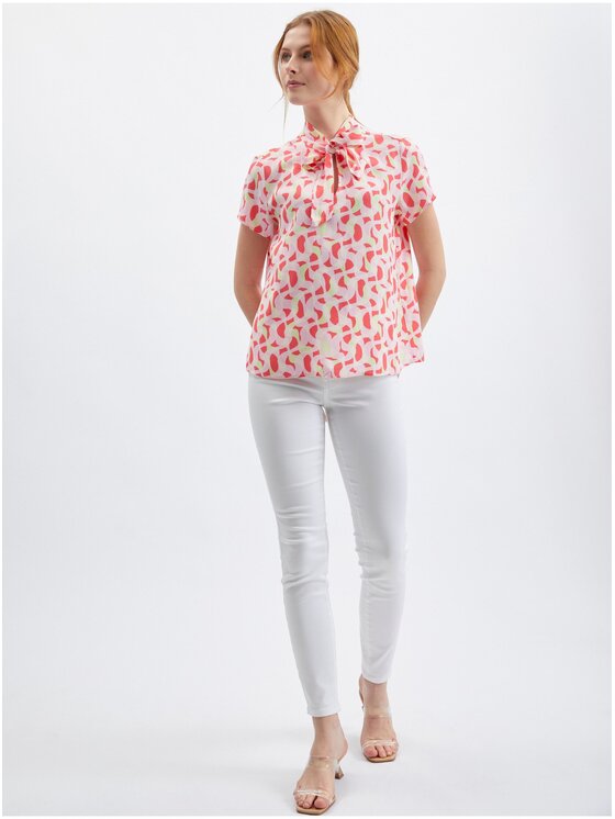Orsay Orsay Bluzka 651139224000__38 Różowy Regular Fit