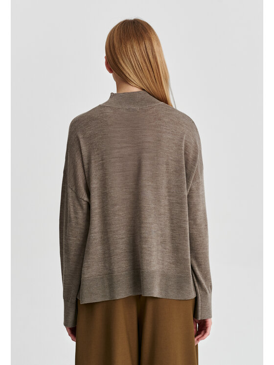 TATUUM TATUUM Sweter AMI Brązowy Classic Fit