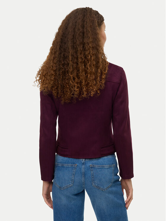 Vero Moda Vero Moda Kurtka z imitacji skóry Jose 10300938 Fioletowy Regular Fit