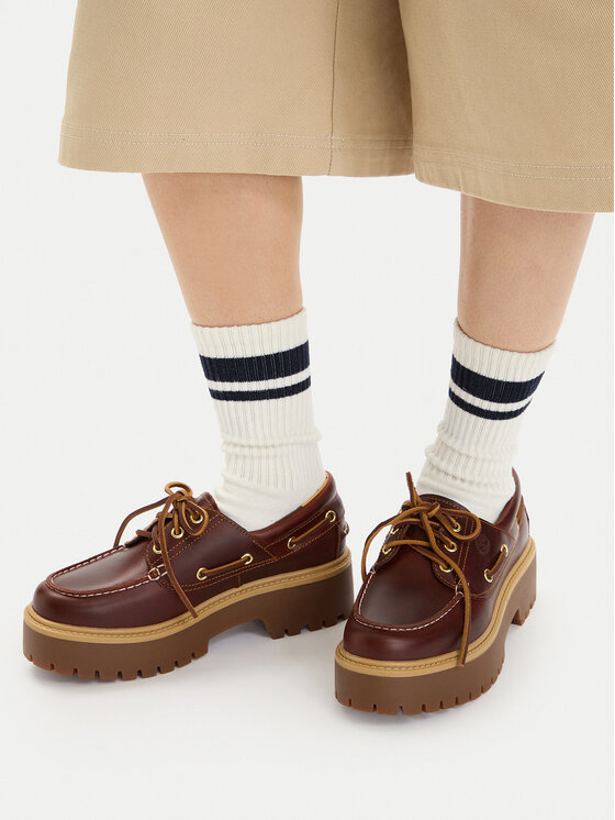 Timberland Timberland Loaferice Stone Street Boat TB0A2QDMD571 Smeđa