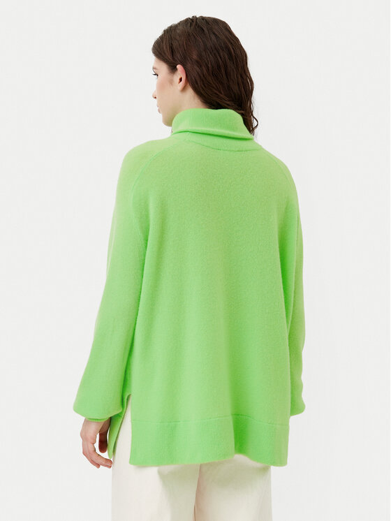 American Vintage American Vintage Bluză cu gât Raxow RAX18FH24 Verde Loose Fit