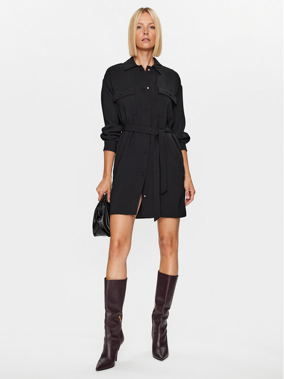 Marella Marella Marškinių tipo suknelė Echi 2332260933 Juoda Regular Fit