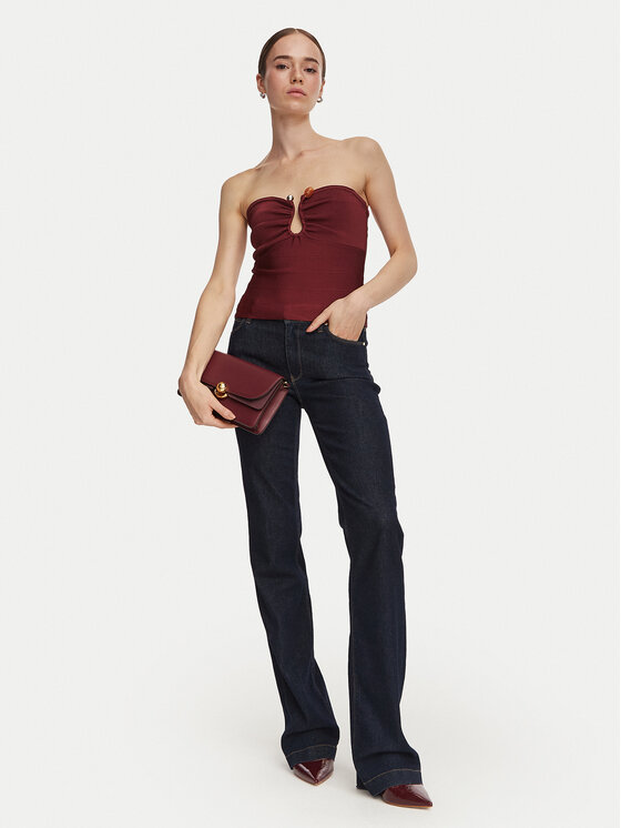 Guess Guess Top W6YR37 Z1042 Bordeaux Slim Fit