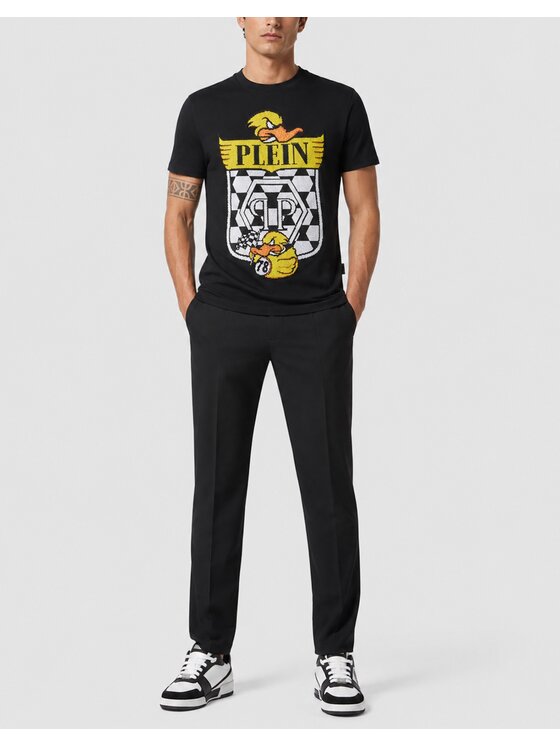 PHILIPP PLEIN PHILIPP PLEIN T-Shirt 31691 Černá Regular Fit