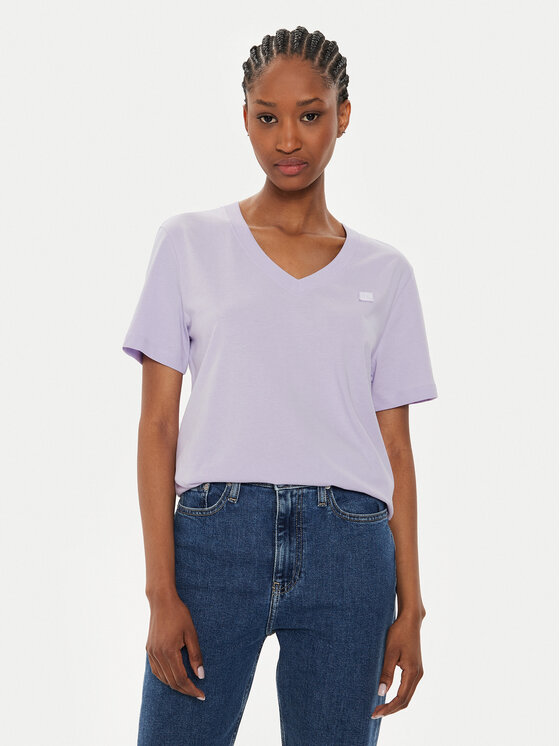 Calvin Klein Jeans Calvin Klein Jeans Tricou Embro Badge J20J222560 Violet Regular Fit