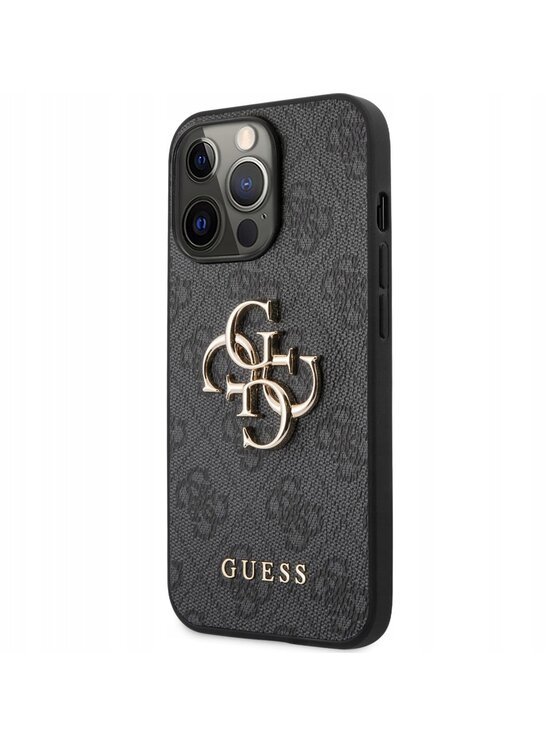 Guess Guess Etui na telefon 4G Big Metal Logo Szary
