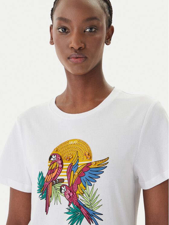 Liu Jo Liu Jo T-Shirt WA6237 JS923 Weiß Regular Fit