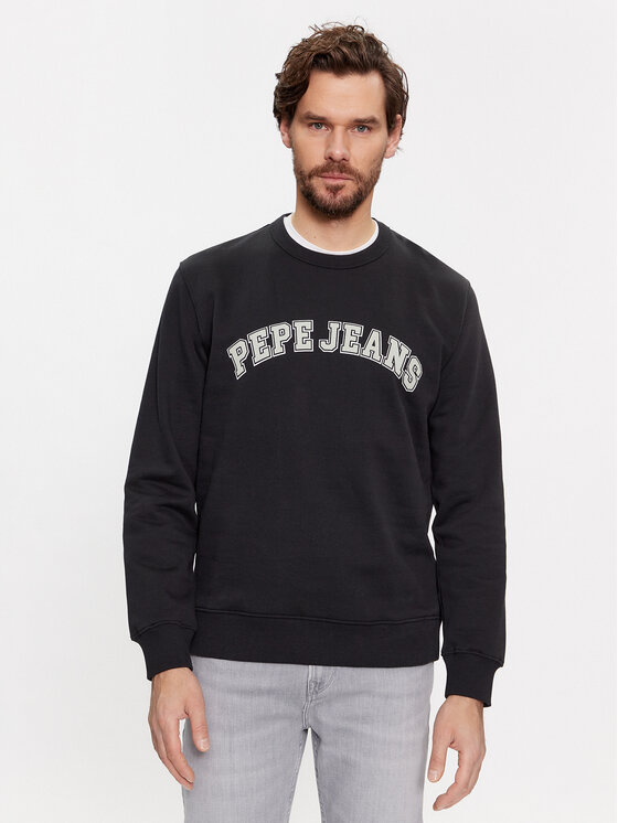 Pepe Jeans Mikina Raven PM582555 Čierna Regular Fit
