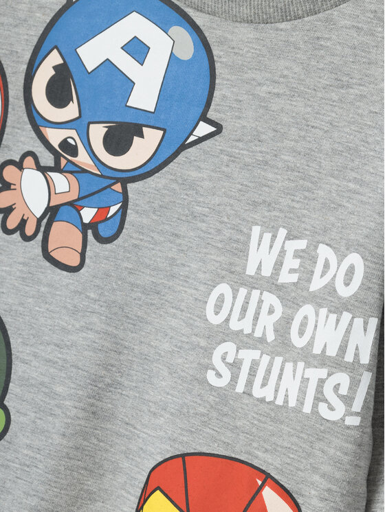 NAME IT NAME IT Суитшърт MARVEL 13232193 Сив Regular Fit