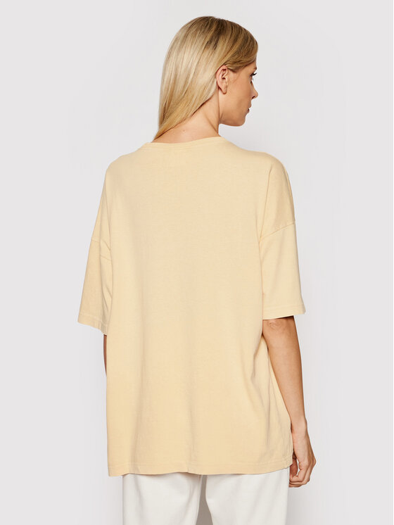 T-shirt Unisex Crewneck 216205 Beige Oversize