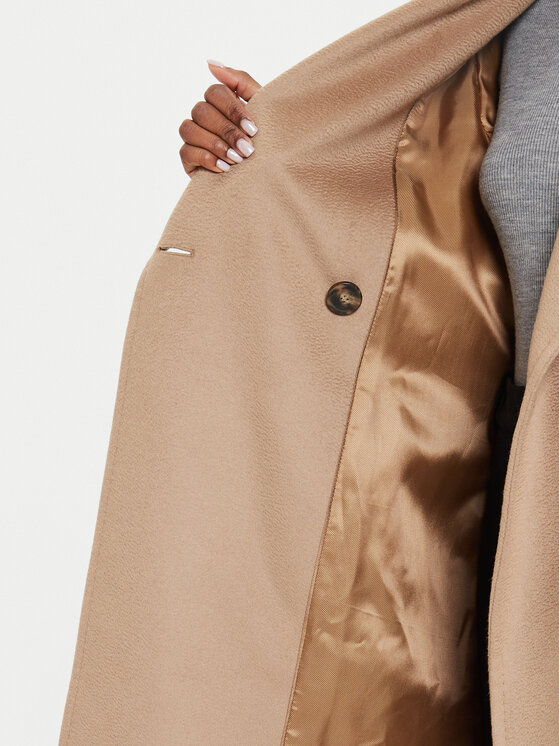 Weekend Max Mara Weekend Max Mara Płaszcz wełniany Resina 2425016092 Beżowy Regular Fit