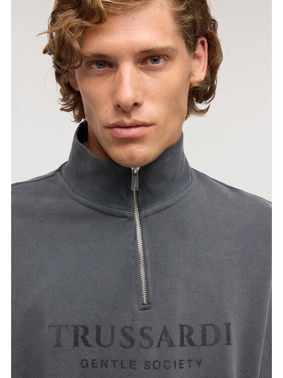 Trussardi Trussardi Bluza G8338000192N033 Szary Regular Fit