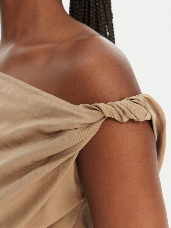 Eleh Eleh Blusa SS260098 Beige Regular Fit