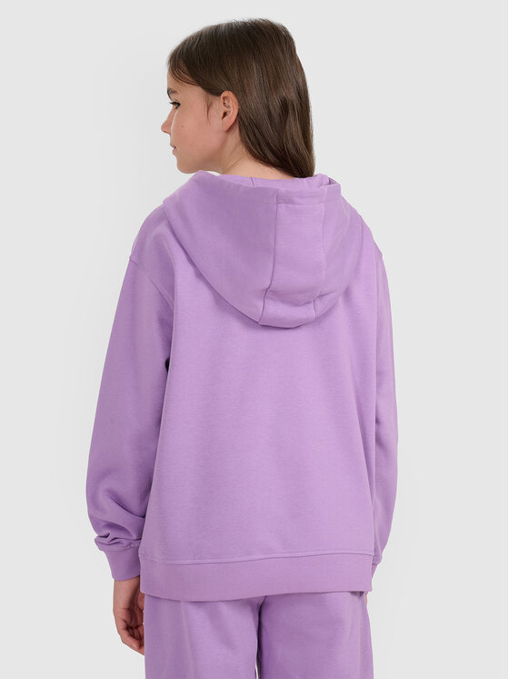 4F 4F Mikina BASIC+ Fialová Oversize