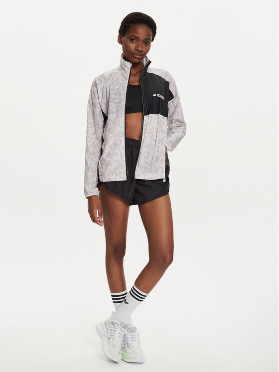 adidas adidas Μπουφάν για τρέξιμο Terrex Trail Running IW9245 Εκρού Regular Fit