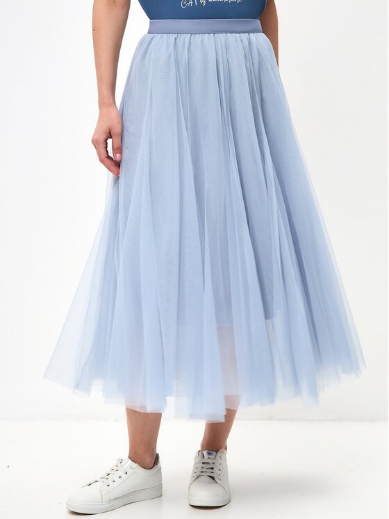 CAT by maniita lacitta CAT by maniita lacitta Spódnica midi Women's skirt ROCKY Niebieski Regular Fit