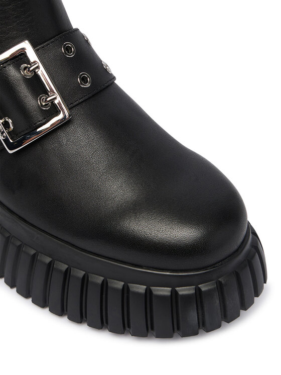 KARL LAGERFELD KARL LAGERFELD Kozaki Kreeper Wedge KL44490 Czarny