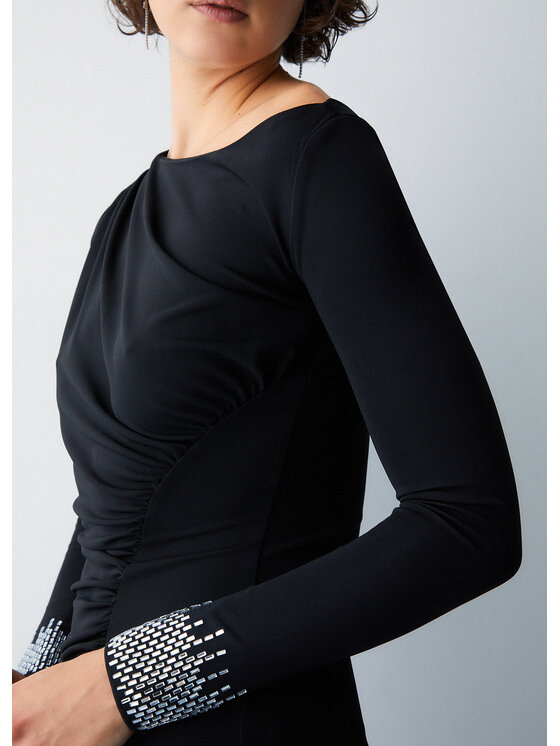 Liu Jo Liu Jo Sukienka wieczorowa WA6195J484422222 Czarny Regular Fit