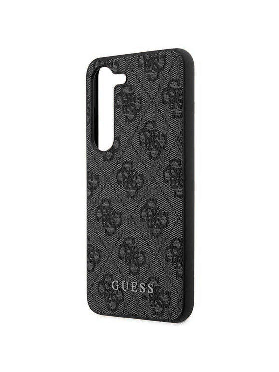Guess Guess Etui na telefon 4G Metal Gold Logo Szary