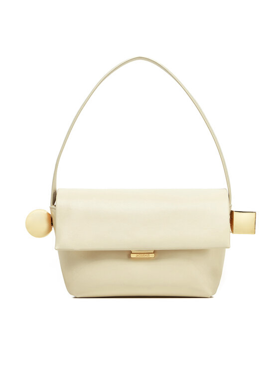 JACQUEMUS JACQUEMUS Дамска чанта Le Rond Carre 24H243BA383-3171 Кремав