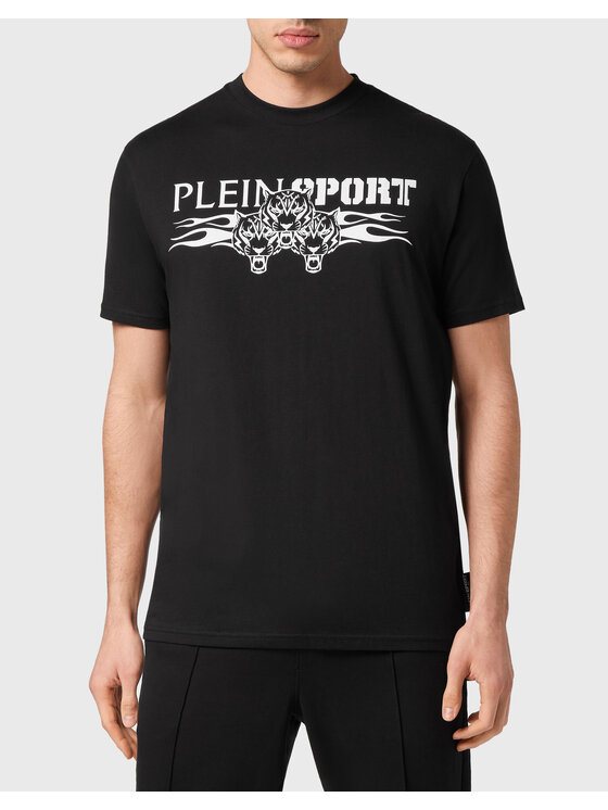 Plein Sport Plein Sport T-Shirt 1059 Czarny Regular Fit