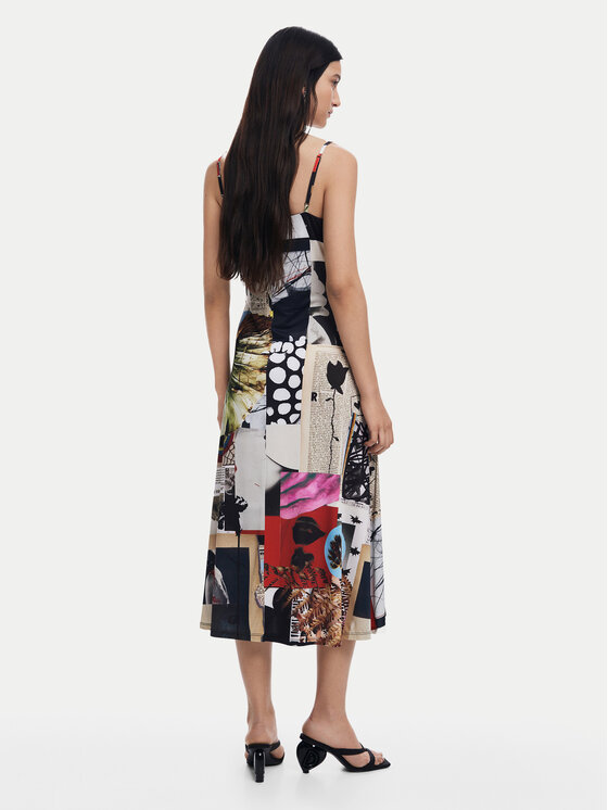 Desigual Desigual Kasdieninė suknelė Newspaper Coll 25SWVK40 Spalvota Regular Fit