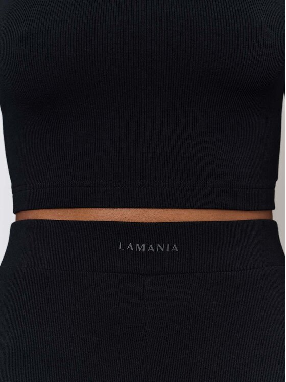 La Mania La Mania Spodnie dresowe PAIGE Czarny Classic Fit