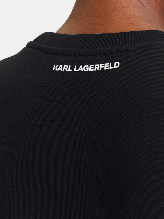KARL LAGERFELD KARL LAGERFELD Μπλούζα A3W20010 Μαύρο Regular Fit