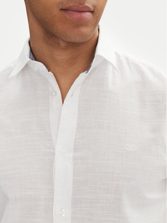 Tom Tailor Tom Tailor Koszula 1045087 Biały Regular Fit
