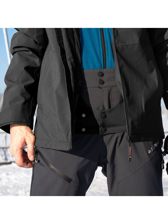 Alpinus Alpinus Kurtka narciarska Tochal Czarny Regular Fit
