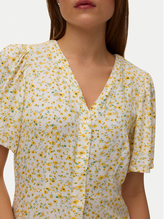 Vero Moda Vero Moda Sukienka codzienna Alba 10330301 Żółty Regular Fit