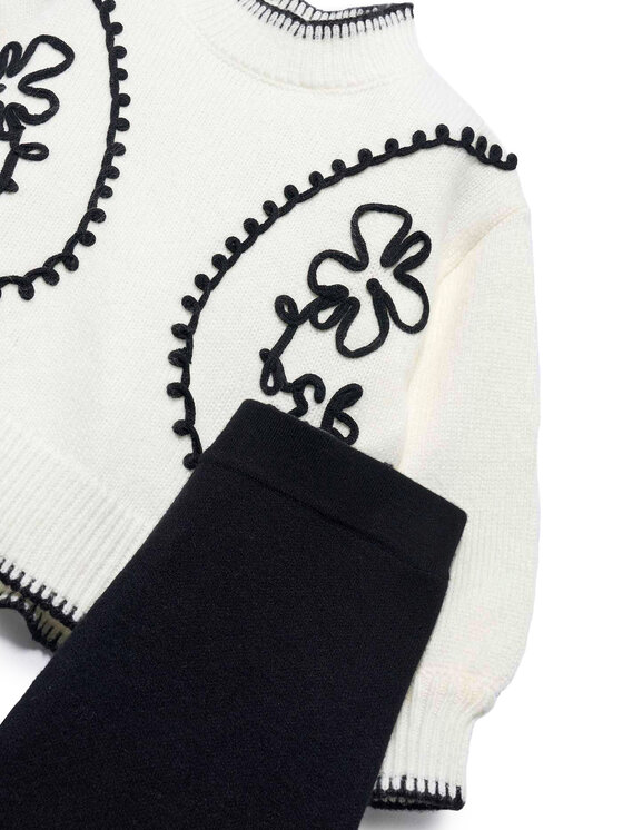 Abel & Lula Abel & Lula Completo pullover e pantaloni di tessuto 5729 Nero Regular Fit