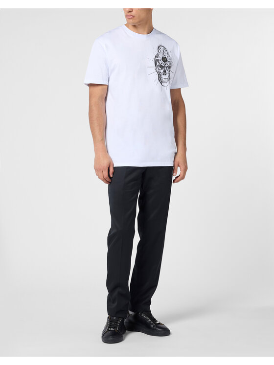 PHILIPP PLEIN PHILIPP PLEIN T-Shirt 29866 Biały Regular Fit