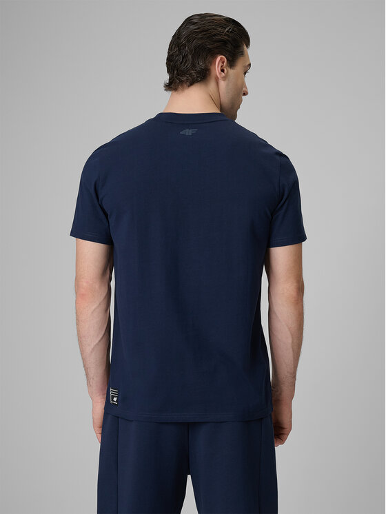 4F 4F T-Shirt COMMERCIAL 3 Granatowy Regular Fit