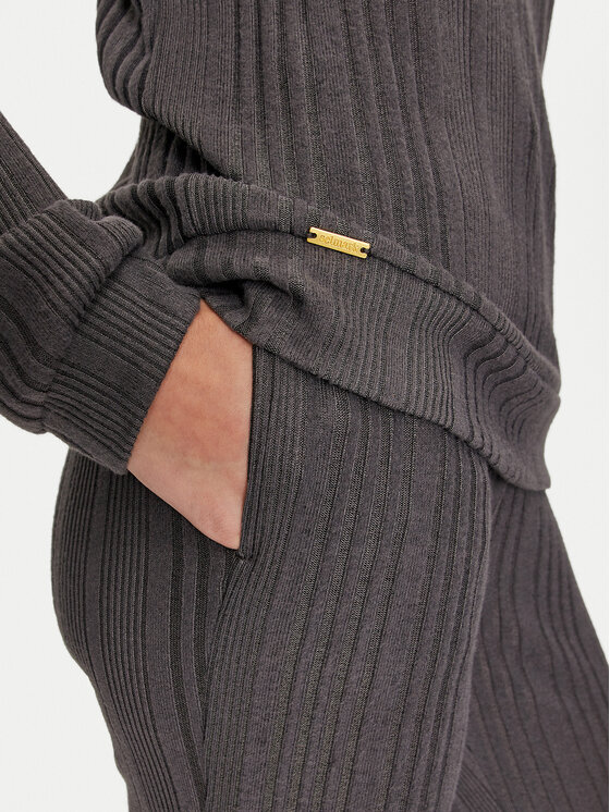 Selmark Selmark Pijama Basica P6073 Gri Regular Fit