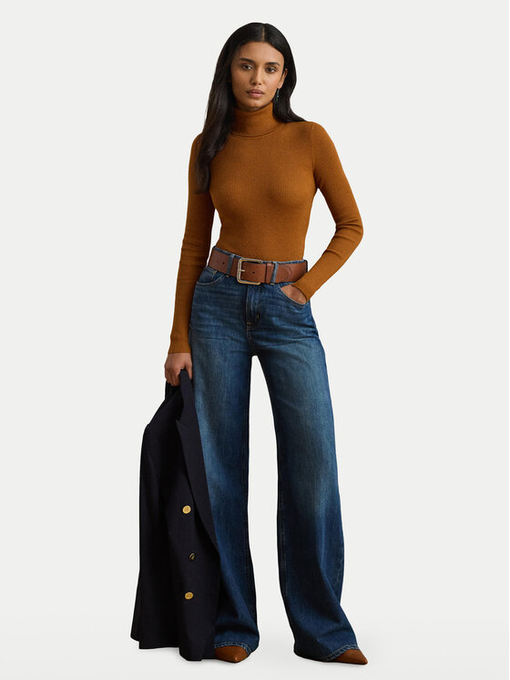LAUREN RALPH LAUREN LAUREN RALPH LAUREN Поло 200643398074 Кафяв Slim Fit