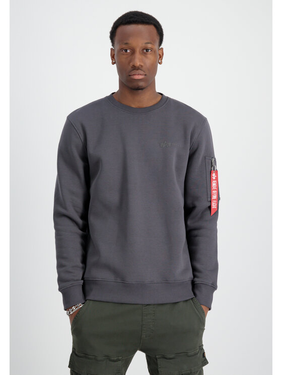 Alpha Industries Alpha Industries Bluza Air Force Sweatshirt Szary Regular Fit