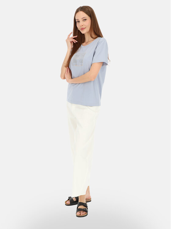 L’AF L’AF T-Shirt Nika Niebieski jasny Regular Fit