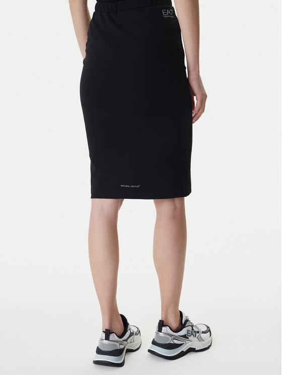 EA7 Emporio Armani EA7 Emporio Armani Midi sukně 7W001156 AF12501 Černá Slim Fit