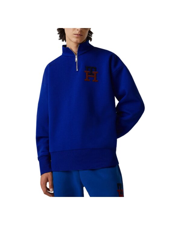 Tommy Hilfiger Tommy Hilfiger Mikina THL ESSENTIALS Tmavomodrá Regular Fit
