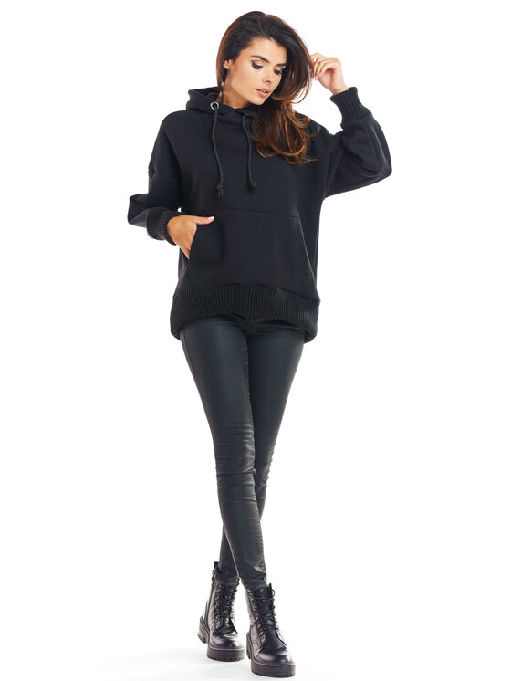 Infinite You Infinite You Mikina M223 Černá Basic Fit