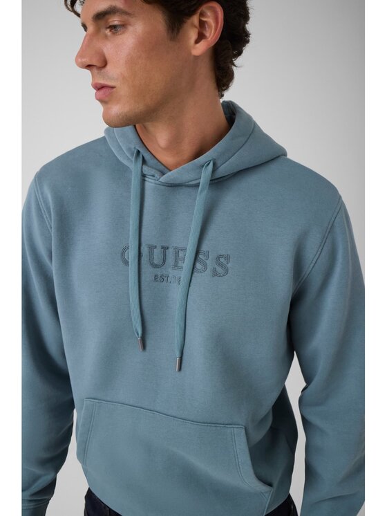 Guess Guess Mikina 184009 Světle modrá Classic Fit
