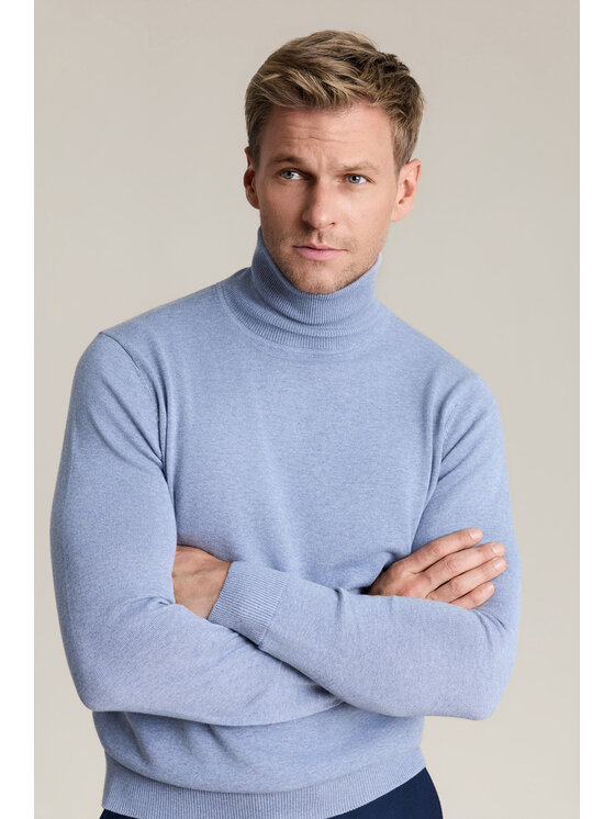 Lancerto Lancerto Sweter Jesse SW073226000054 Niebieski Regular Fit