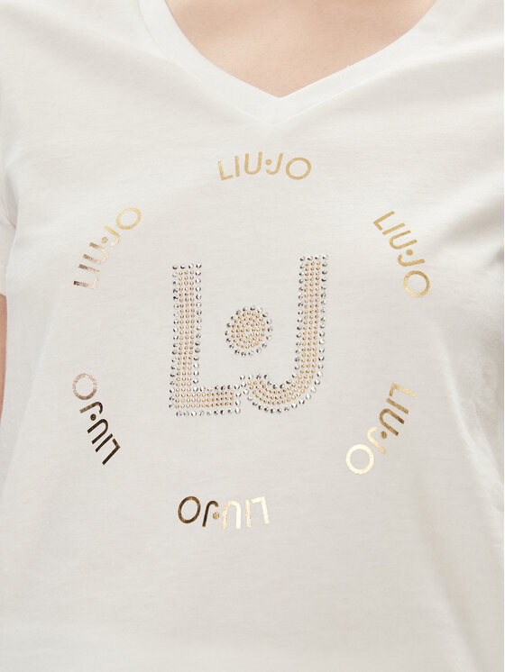 Liu Jo Liu Jo T-shirt TA4137 J6040 Bijela Regular Fit